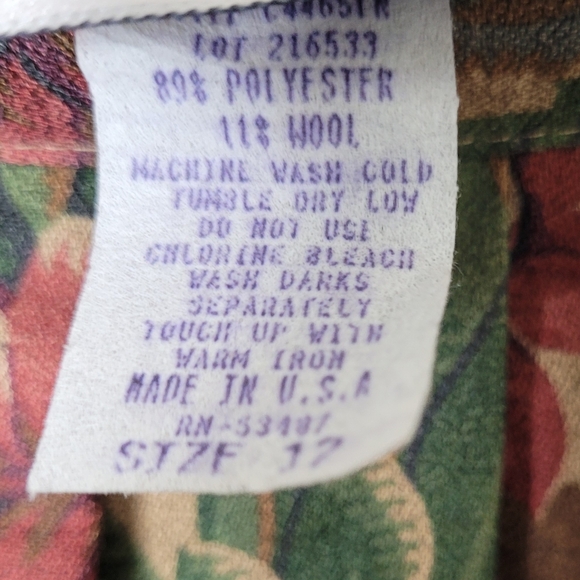 Vintage Floral Midi Skirt Size 12 Cottage Grandma Academia Fundamental Things - Picture 9 of 10